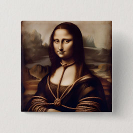 Mona Lisa in Seilen Shibari Fan Button