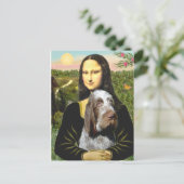Mona Lisa - Italienische Spinone (Rue 10) Postkarte (Stehend Vorderseite)