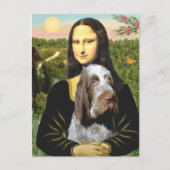 Mona Lisa - Italienische Spinone (Rue 10) Postkarte (Vorderseite)