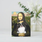 Mona Lisa - Japanisches Kinn 3 Postkarte (Stehend Vorderseite)