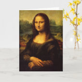 Mona Lisa Karte (Gelbe Blume)