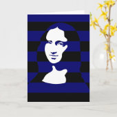 Mona Lisa Karte (Gelbe Blume)