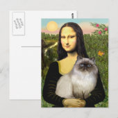 Mona Lisa - Katze aus dem Himalaya 7 Postkarte (Vorne/Hinten)