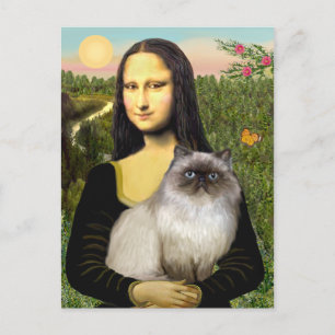 Mona Lisa - Katze aus dem Himalaya 7 Postkarte