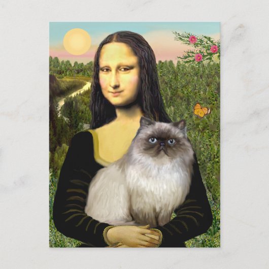 Mona Lisa - Katze aus dem Himalaya 7 Postkarte (Vorderseite)