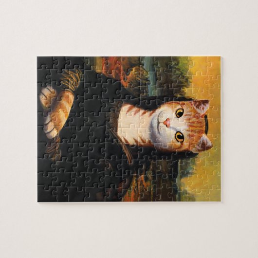 Mona Lisa Katze Puzzle (Horizontal)