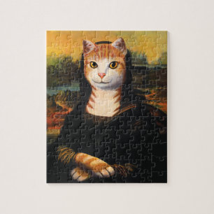 Mona Lisa Katze Puzzle