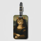 Mona Lisa Katzenparodie Renaissance-Kunst Gepäckanhänger (Vorderseite Vertikal)
