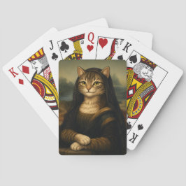Mona Lisa Katzenparodie Renaissance-Kunst Spielkarten
