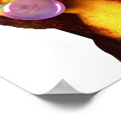 Mona Lisa Kaugummi-Blase Poster (Ecke)