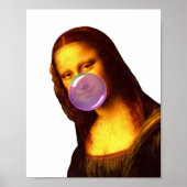 Mona Lisa Kaugummi-Blase Poster (Vorne)