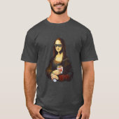 Mona Lisa Kebab Food Painting T-Shirt (Vorderseite)