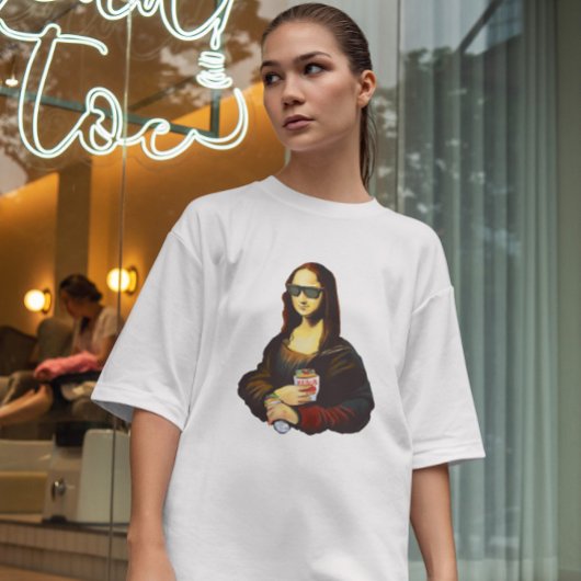Mona Lisa Kebab Food Painting T-Shirt