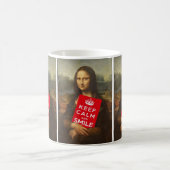 Mona Lisa Keep Calm and Smile Kaffeetasse (Mittel)