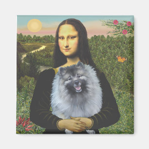Mona Lisa - Keeshond (F) Magnet