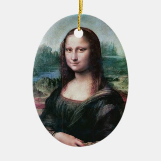 Mona Lisa Keramik Ornament (Vorne)