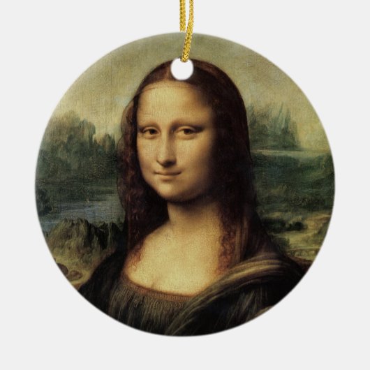 Mona Lisa Keramik Ornament (Vorne)