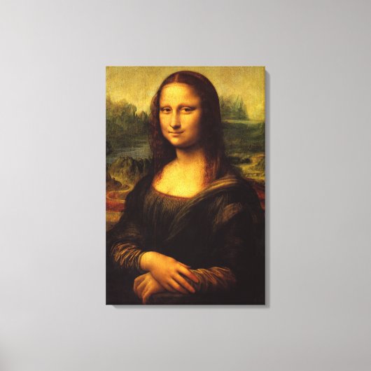 Mona Lisa, klassisches Meisterwerk Leinwanddruck (Vorderseite)
