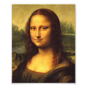 Mona Lisa Kopf Detail - Leonardo Da Vinci Fotodruck