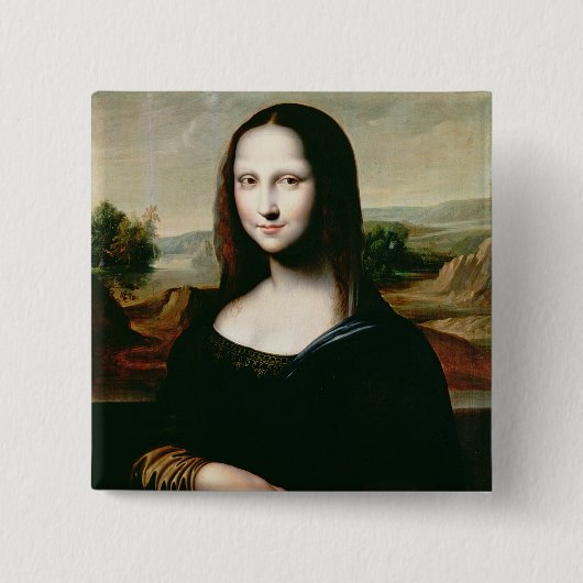 Mona Lisa, Kopie der Malerei von LEONARDO DA Vin Button (Vorderseite)