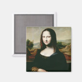 Mona Lisa, Kopie des Gemäldes von Leonardo da Vin Magnet (Vorderseite/Rückseite)