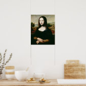 Mona Lisa, Kopie des Gemäldes von Leonardo da Vin Poster (Küche)