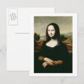 Mona Lisa, Kopie des Gemäldes von Leonardo da Vin Postkarte (Vorne/Hinten)