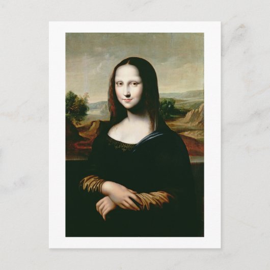 Mona Lisa, Kopie des Gemäldes von Leonardo da Vin Postkarte (Vorderseite)