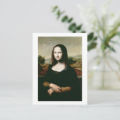Mona Lisa, Kopie des Gemäldes von Leonardo da Vin Postkarte (Stehend Vorderseite)