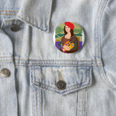 Mona Lisa Künstler Button (Beispiel)