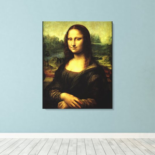 Mona Lisa, Kunstmalerei Leinwanddruck (Insitu (Holzboden))
