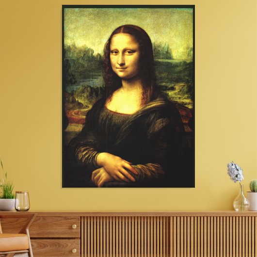 Mona Lisa, Kunstmalerei, Leinwanddruck (Insitu (Wohnzimmer))