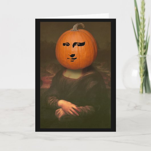 Mona Lisa Kürbis Karte (Vorderseite)