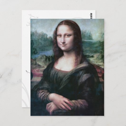 Mona Lisa la Gioconda Leonardo da Vinci Postkarte (Vorne/Hinten)