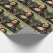 Mona Lisa La Gioconda von Leonardo da Vinci Geschenkpapier (Ecke)