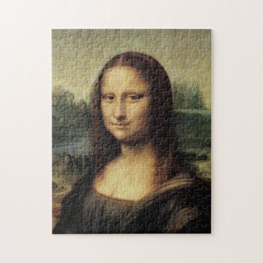 Mona Lisa La Gioconda von Leonardo da Vinci Puzzle (Vertikal)
