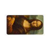 Mona Lisa, La Joconde,1503 von Leonardo da Vinci Adressaufkleber (Vorne)