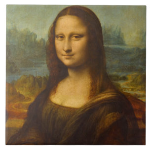 Mona Lisa, La Joconde, 1503 von Leonardo da Vinci Fliese