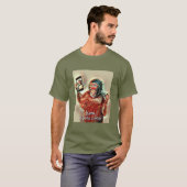 Mona Lisa lächelt, ich sehe gut aus glücklicher Ap T-Shirt (Vorne ganz)