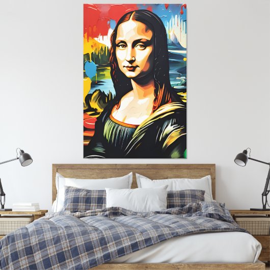 Mona Lisa Leinwanddruck (Insitu (Schlafzimmer))
