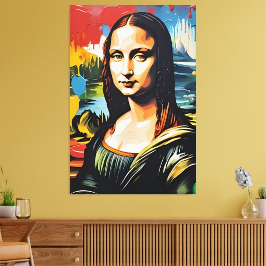 Mona Lisa Leinwanddruck (Insitu (Wohnzimmer))