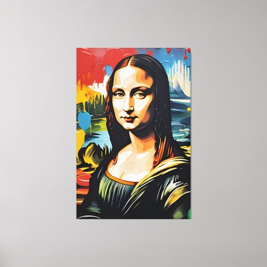 Mona Lisa Leinwanddruck (Vorderseite)