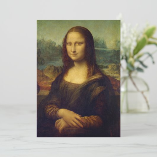 Mona Lisa | Leonardo da Vinci (Stehend Vorderseite)