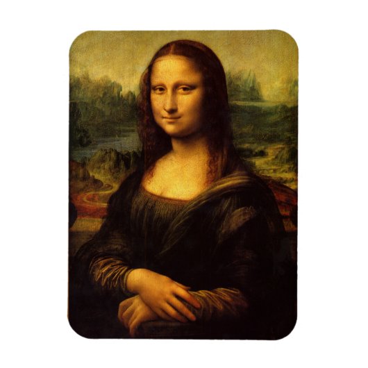 Mona Lisa ... Leonardo da Vinci ~ 1503-1517 Magnet (Vertikal)