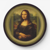 Mona Lisa ... Leonardo da Vinci ~ 1503-1517 Pappteller (Vorderseite)