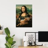 mona lisa, leonardo da vinci, classic art, renaiss poster (Heimbüro)
