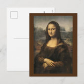 Mona Lisa - Leonardo Da Vinci Feiertagspostkarte (Vorne/Hinten)