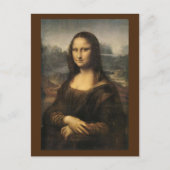 Mona Lisa - Leonardo Da Vinci Feiertagspostkarte (Vorderseite)