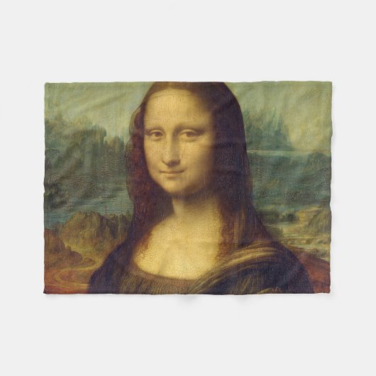 Mona Lisa, Leonardo da Vinci Fleecedecke (Vorderseite (Horizontal))