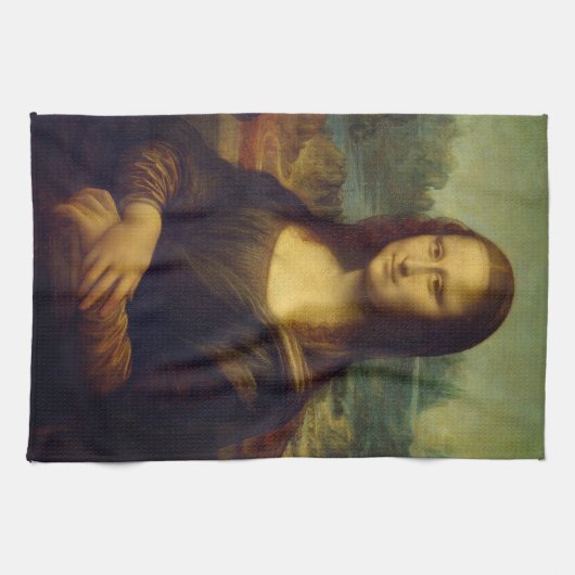 Mona Lisa | Leonardo da Vinci Geschirrtuch (Horizontal)